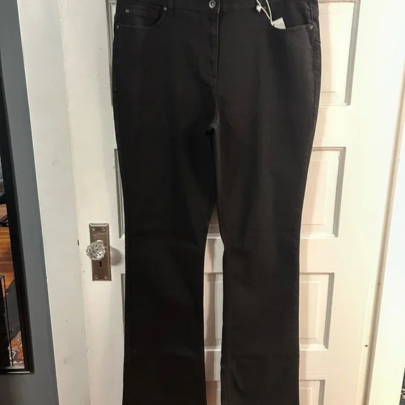 LTS Long Tall Sally NWT Tall BLACK 16 Bootcut Jeans - 38 Inch Inseam - Picture 4 of 8
